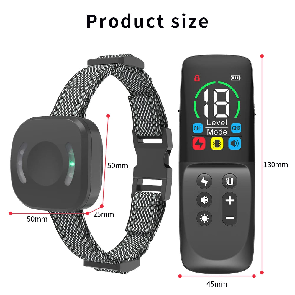 Dog Training Collar 800M Remote With Colorful Running Lamp ,Anti Bark,Universal Waterproof