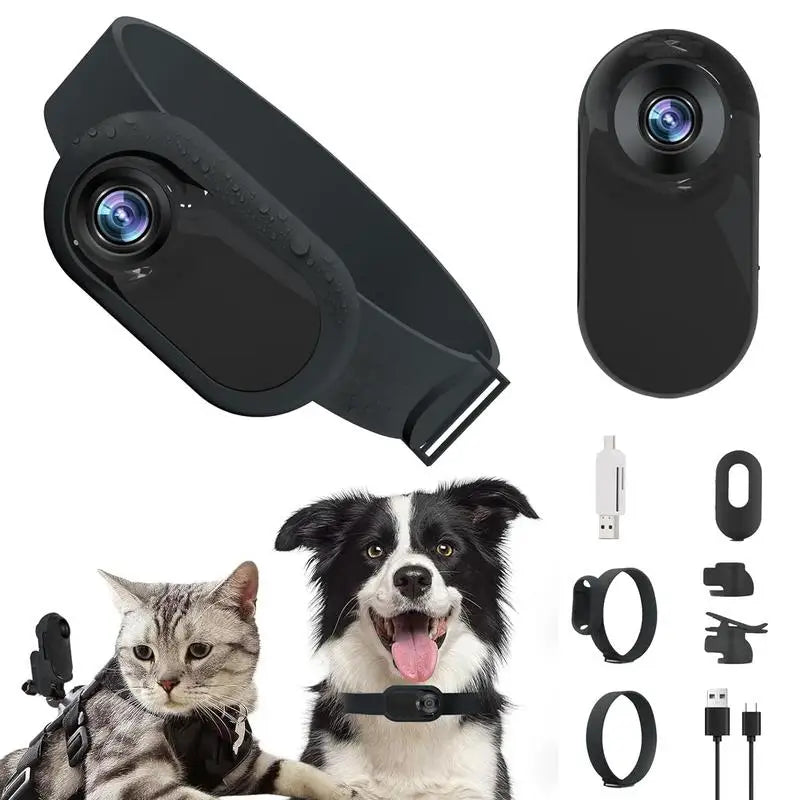 Pet Collar Camera HD 1080p Outdoor Wireless Camera Collar Accessories