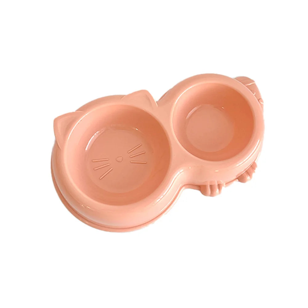 Cat Food Bowl - Pet Double Bowl Set ,Water bowl