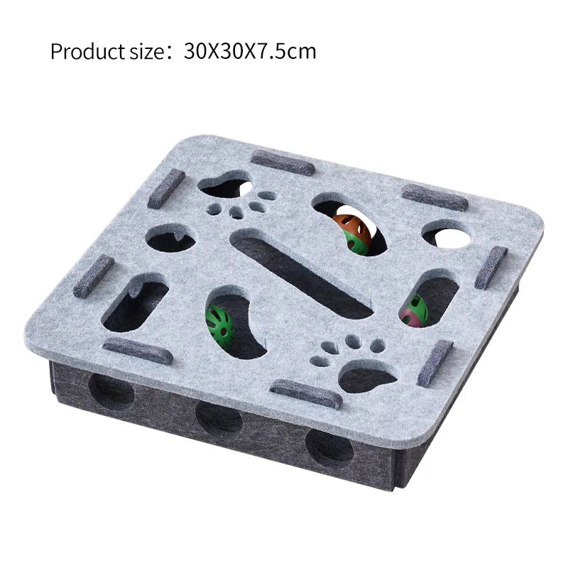Cat Educational Toys Relieving Boredom Game Box Consuming Energy Training Track Hole Toys Pet Supplies Assembly Accessories
