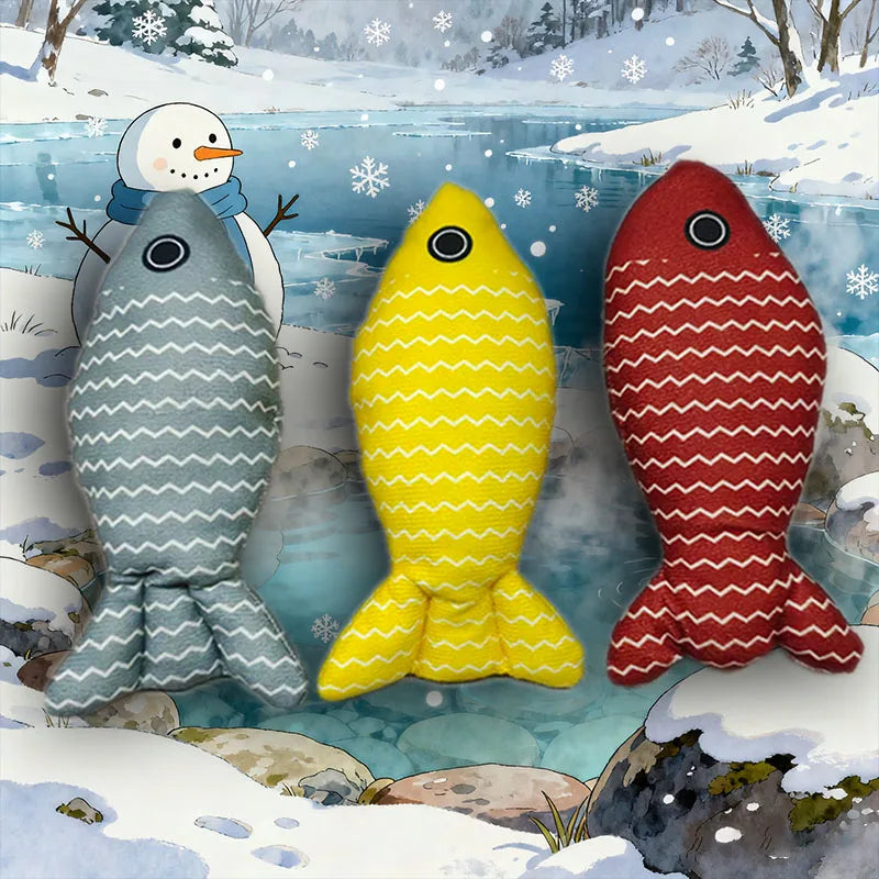 Cat Toys Fish, 3-Piece Catnip Toys for Cats