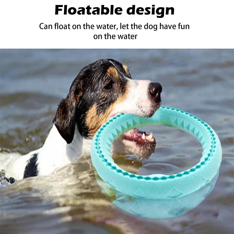 Dog Ring Toys Durable Chewing Flying Floating Training
