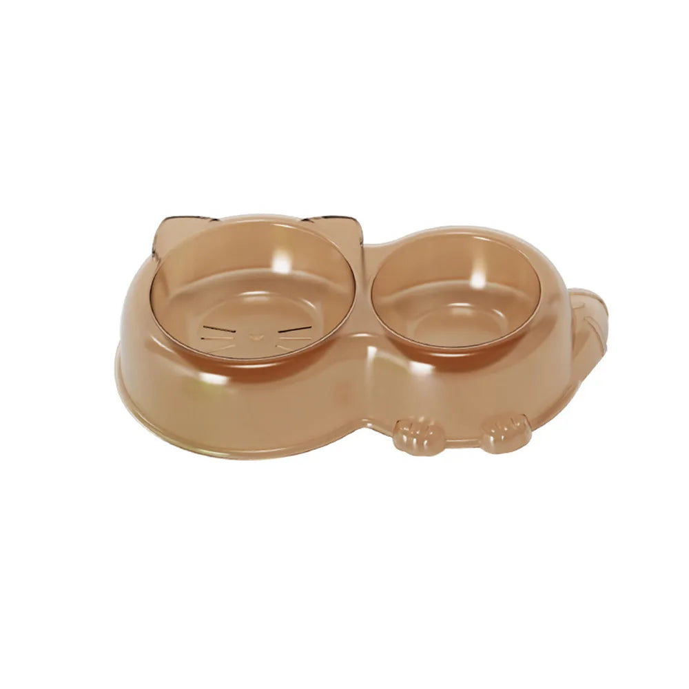 Cat Food Bowl - Pet Double Bowl Set ,Water bowl