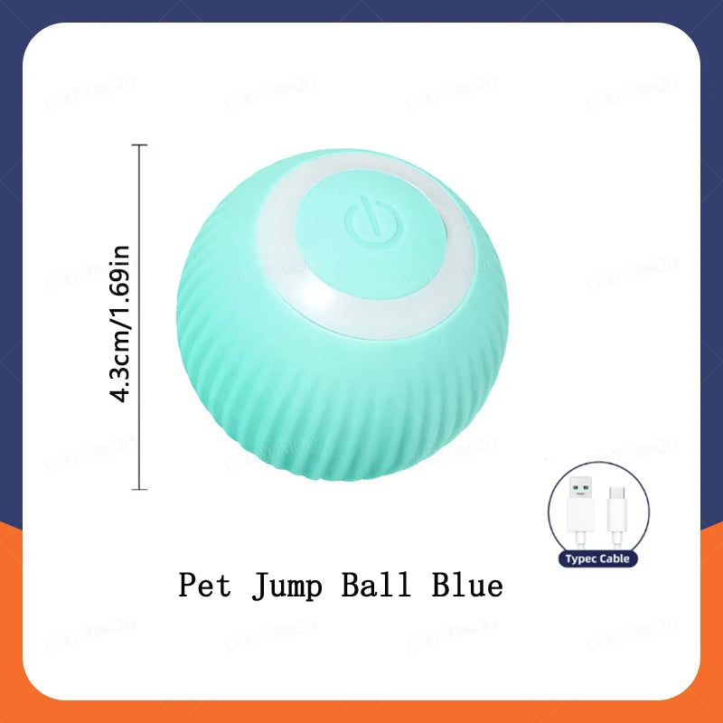 Smart Cat Toys Balls Automatic Interactive Pet Electric Rolling Teaser USB Rechargeable Kitty Moving Bouncing ball Mouse Car toy