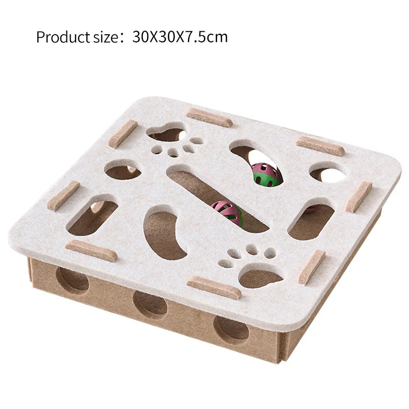 Cat Educational Toys Relieving Boredom Game Box Consuming Energy Training Track Hole Toys Pet Supplies Assembly Accessories