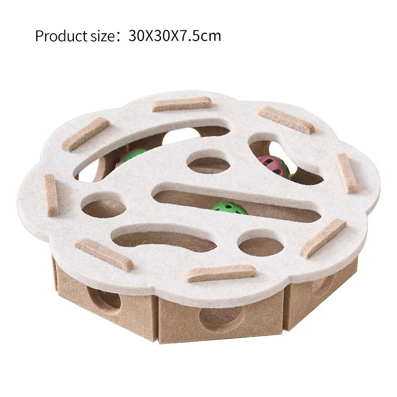 Cat Educational Toys Relieving Boredom Game Box Consuming Energy Training Track Hole Toys Pet Supplies Assembly Accessories