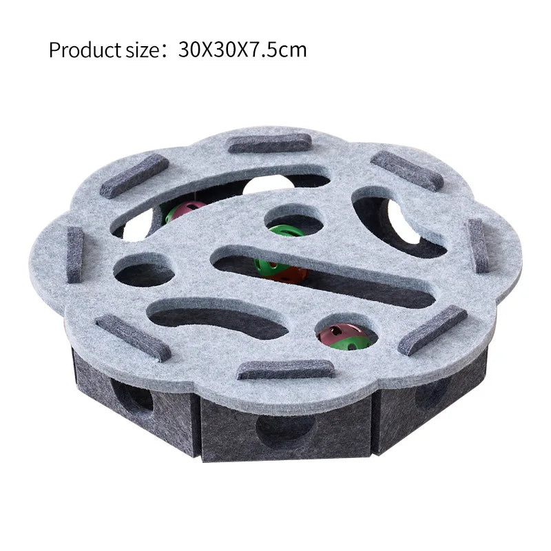 Cat Educational Toys Relieving Boredom Game Box Consuming Energy Training Track Hole Toys Pet Supplies Assembly Accessories