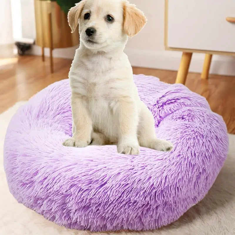 Portable(USB) Pet Beds Heating Donut Round Beds for Dog&Cat
