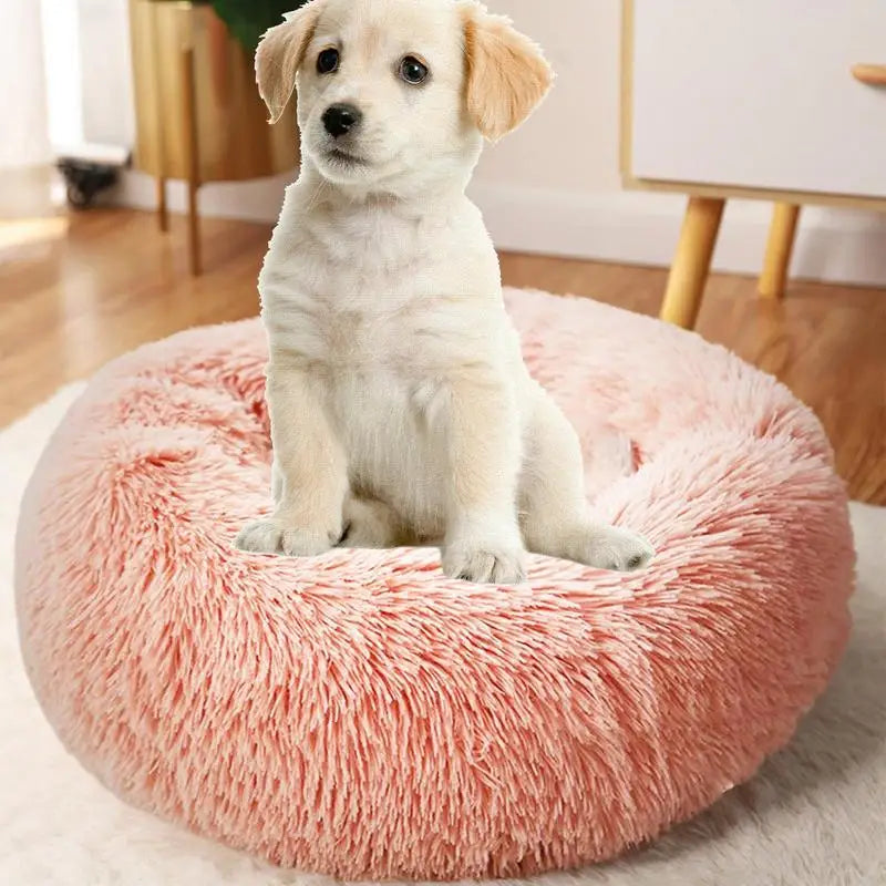 Portable(USB) Pet Beds Heating Donut Round Beds for Dog&Cat