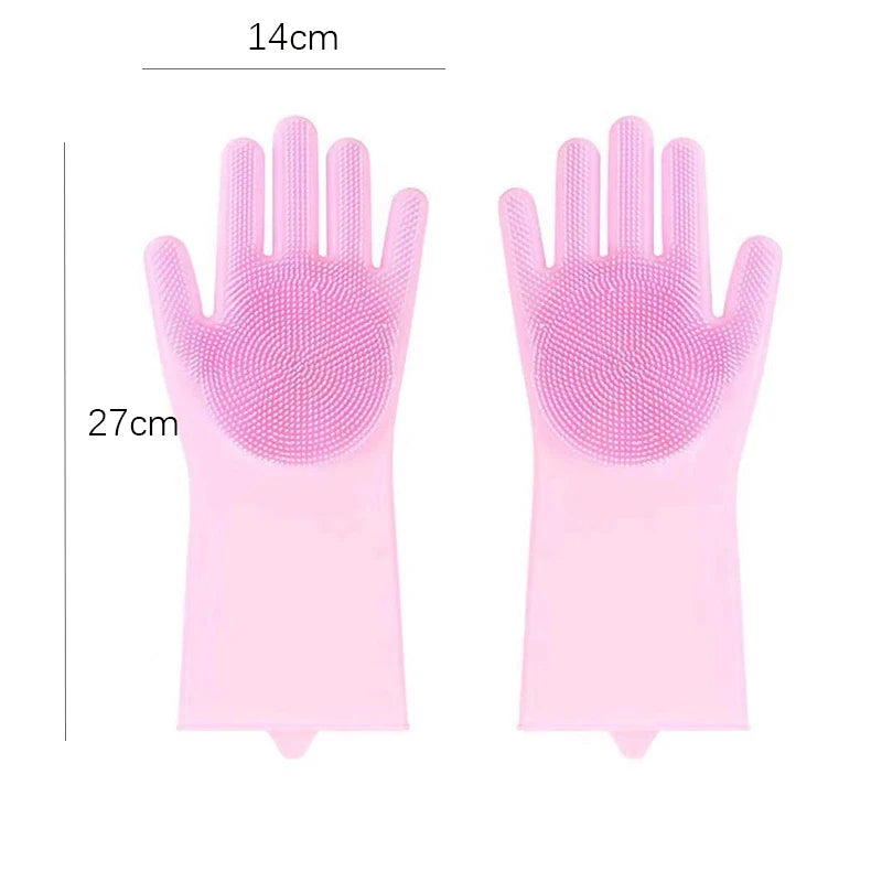 Pet Grooming Cleaning Gloves Dog Cat Bathing Shampoo