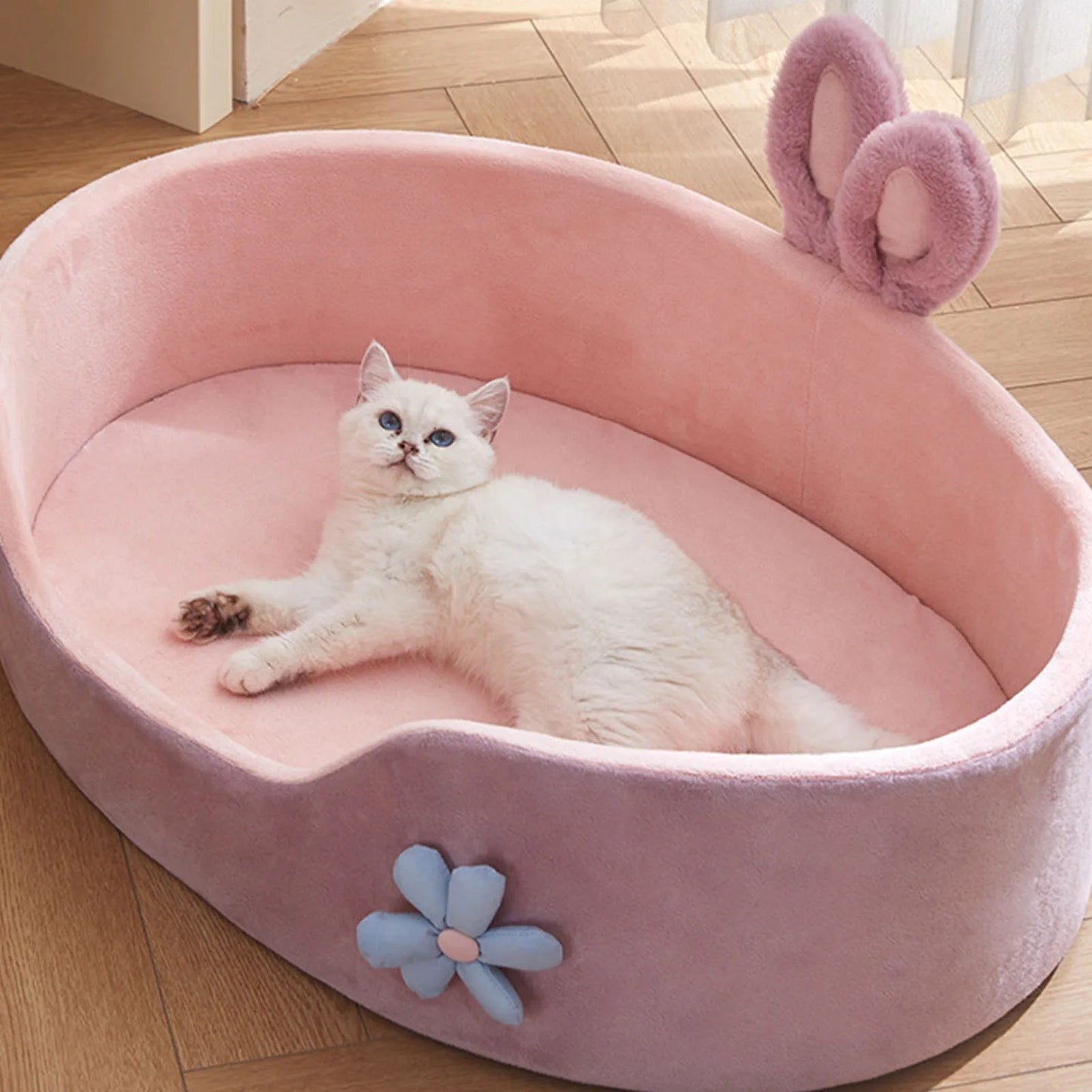 Detachable Washable Dogs,Cats Sleeping Bed Soft Comfortable Warm