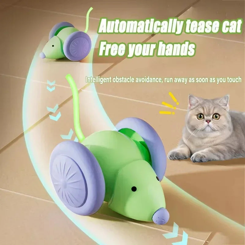 Nteractive Cat Toys For Indoor Cats With Upgraded Rechargeable Control Smart Automatic Moving Cat Toys Kitten Toys