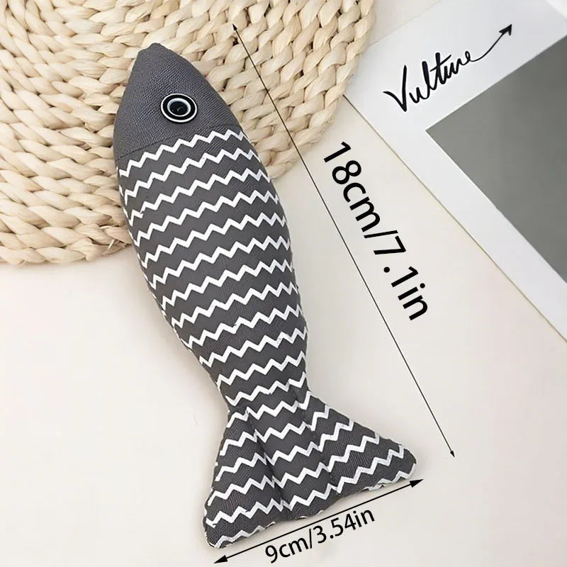 Cat Toys Fish, 3-Piece Catnip Toys for Cats