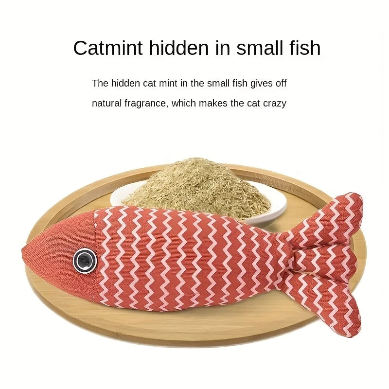 Cat Toys Fish, 3-Piece Catnip Toys for Cats