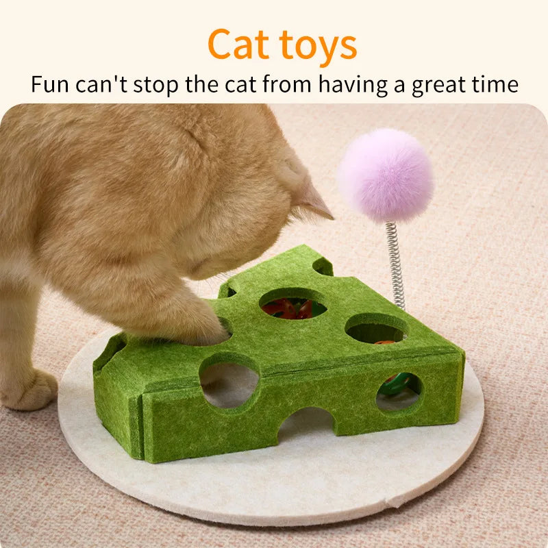 Cat Educational Toys Relieving Boredom Game Box Consuming Energy Training Track Hole Toys Pet Supplies Assembly Accessories