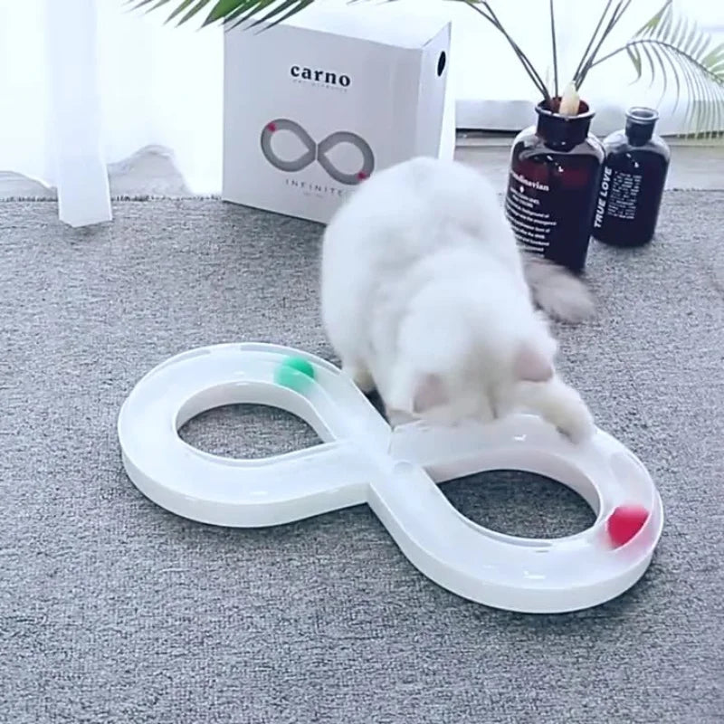 New Cat Toys Are Used To Relieve Boredom Cat Turntable Track Ball Kitten Cuddling Stick Pet Cat Consumption of Physical Products