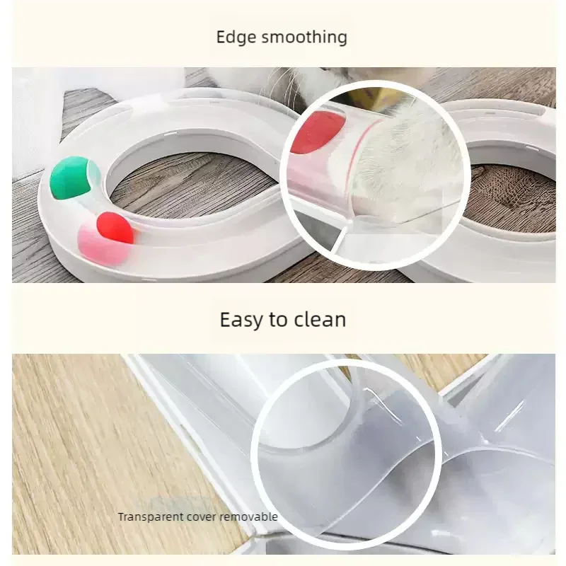 New Cat Toys Are Used To Relieve Boredom Cat Turntable Track Ball Kitten Cuddling Stick Pet Cat Consumption of Physical Products