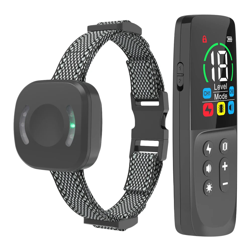 Dog Training Collar 800M Remote With Colorful Running Lamp ,Anti Bark,Universal Waterproof
