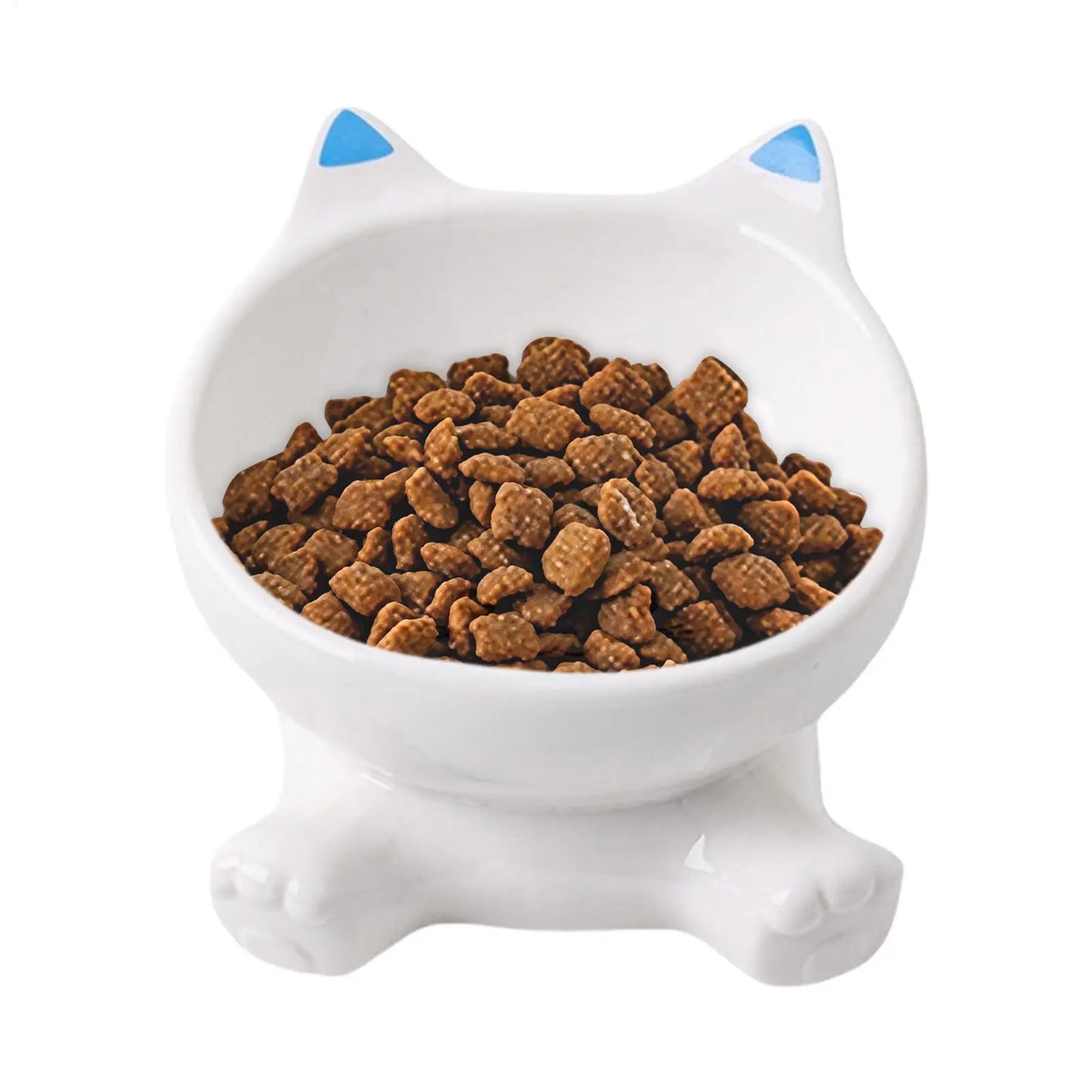 Elevated Cat Bowls Cat Food Bowl Tall Ceramic Tilted Dish Pet Feeding Dish Pet Animal Ceramic Eating Dishes cat Food Water Bowl