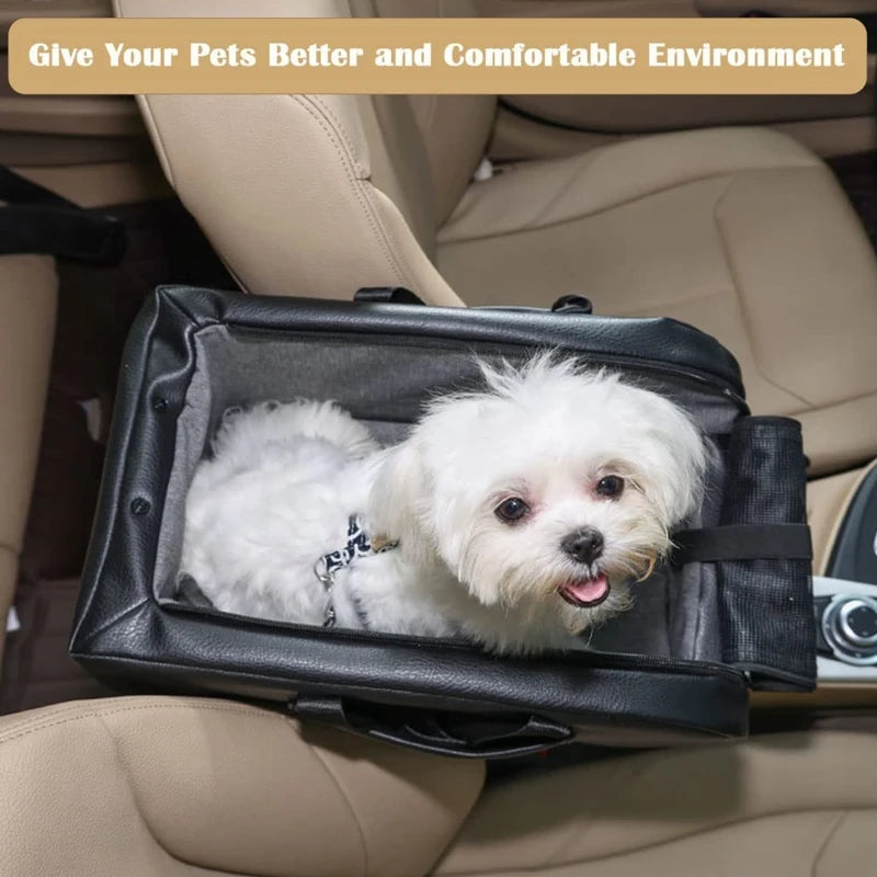 Pets Travel Booster for car Armrest with Safety Hook Washable Design Detachable