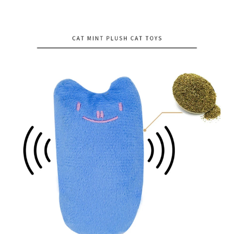 Cute Cat Toys Funny Interactive Plush Cat Toy Mini Teeth Grinding Catnip