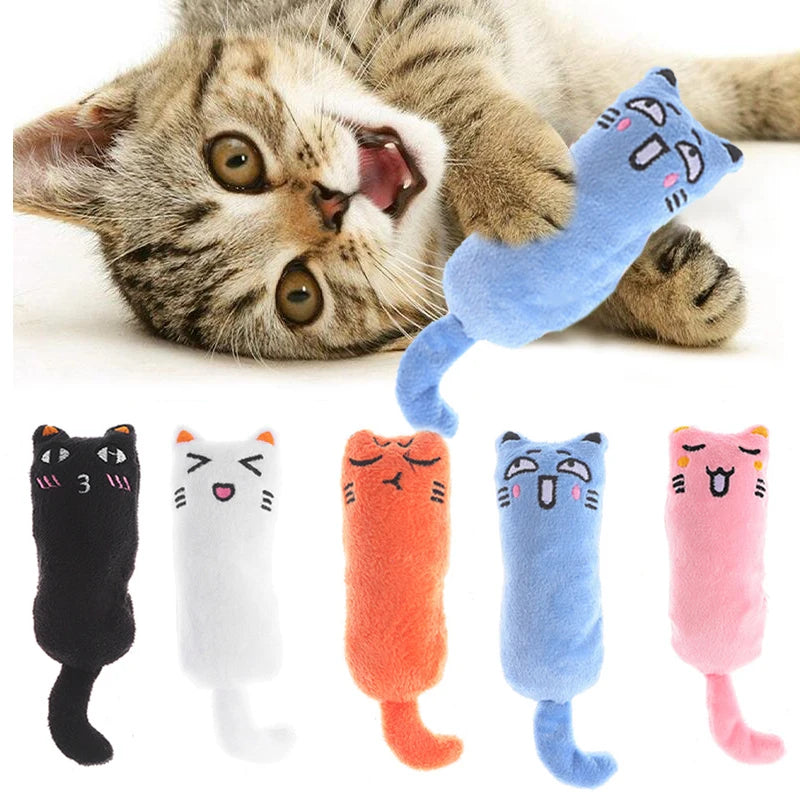 Cute Cat Toys Funny Interactive Plush Cat Toy Mini Teeth Grinding Catnip