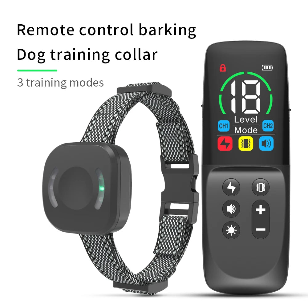 Dog Training Collar 800M Remote With Colorful Running Lamp ,Anti Bark,Universal Waterproof