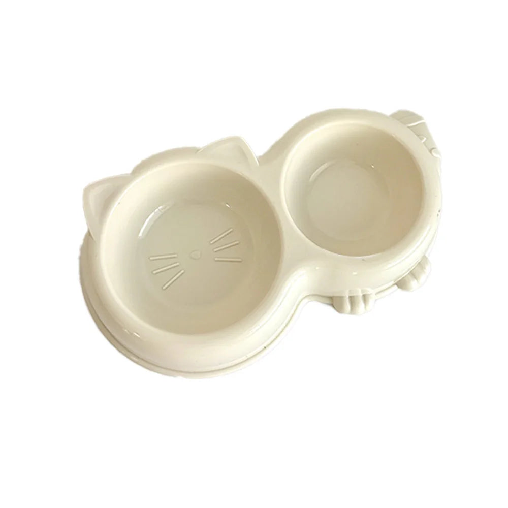 Cat Food Bowl - Pet Double Bowl Set ,Water bowl