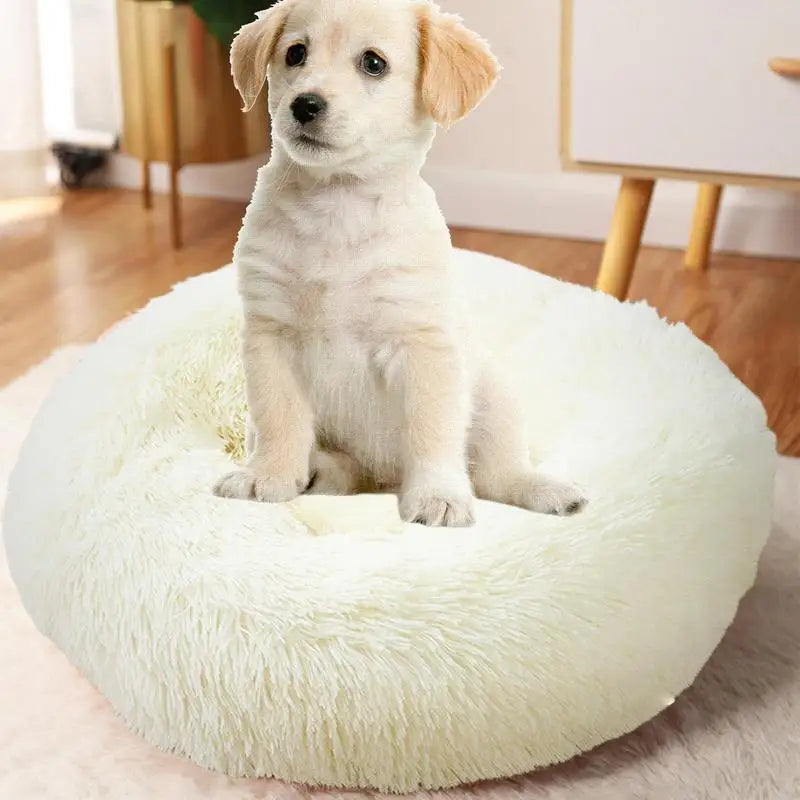 Portable(USB) Pet Beds Heating Donut Round Beds for Dog&Cat